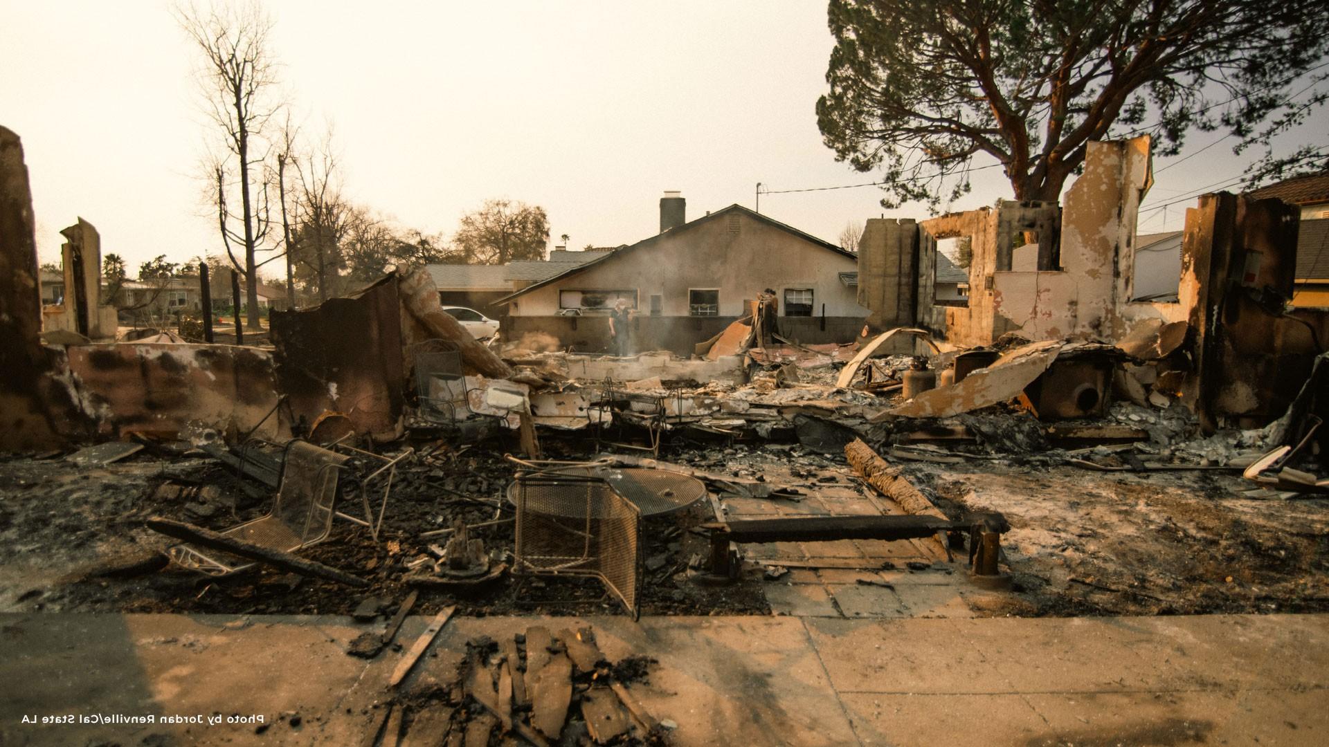 An Altadena neighborhood devastated by the Los Angeles wildfires.